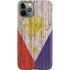 Philippines Flag Dark Wood iPhone 11 Pro Lite Case